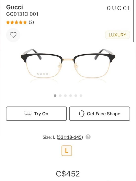 Gucci Other - Gucci GG0130OZ 001 Elegant Black and Gold Eyewear
